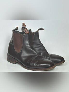 RM Williams Australia GCF Dark Brown Leather Chelsea Boots - Men 10G US-11